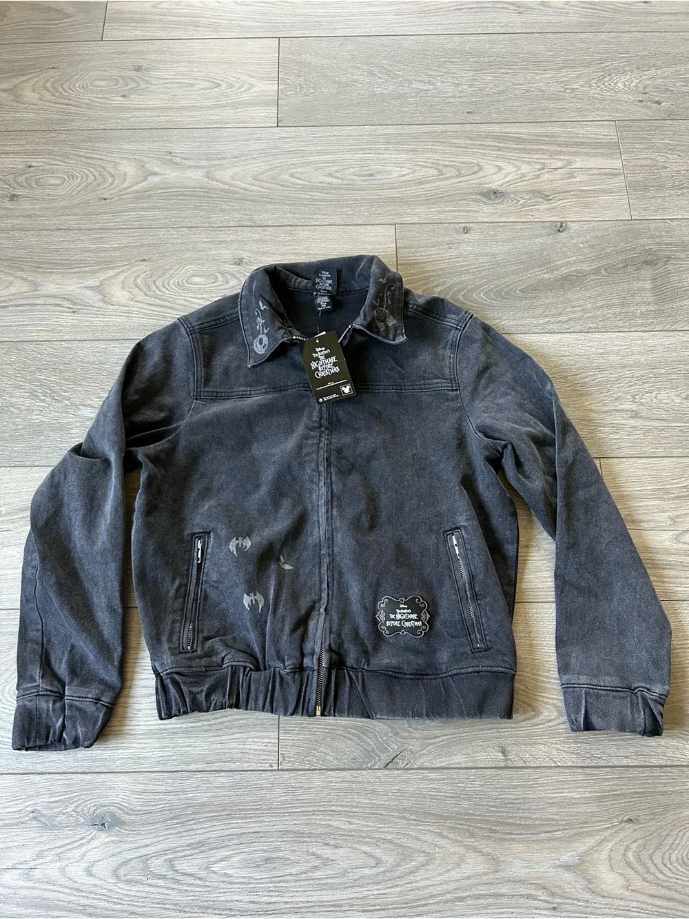 Disney | Lunchbox Nightmare Before Christmas Jack & Sally Denim Jacket Sz M New